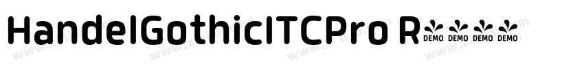 HandelGothicITCPro R字体转换